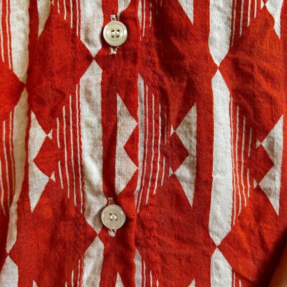 *Rare* Lightweight Cotton Women's Blouse (Red, M) - Picture 2 of 4